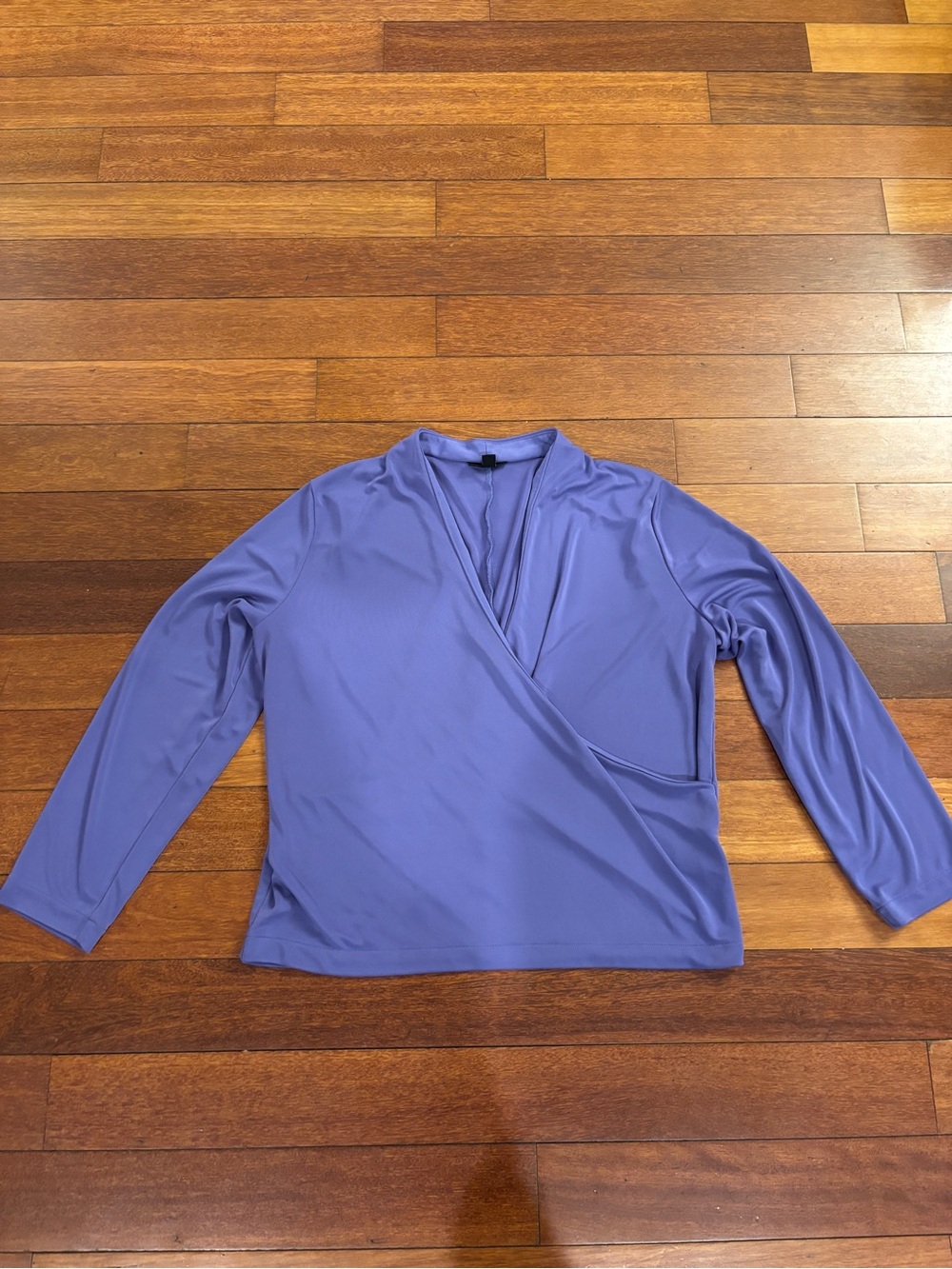 Alfani Women's Lavender Faux Wrap Blouse